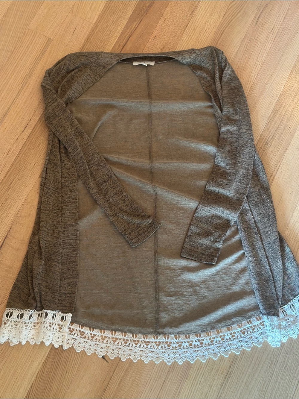 Umgee lace hem cardigan